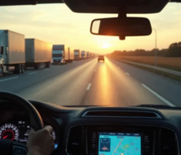 GPS tracking in truck cab for home pickup car transport Dalhart.